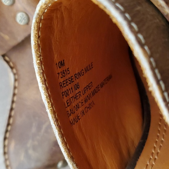 Frye heeled clog. New, size 10W - Picture 6 of 8